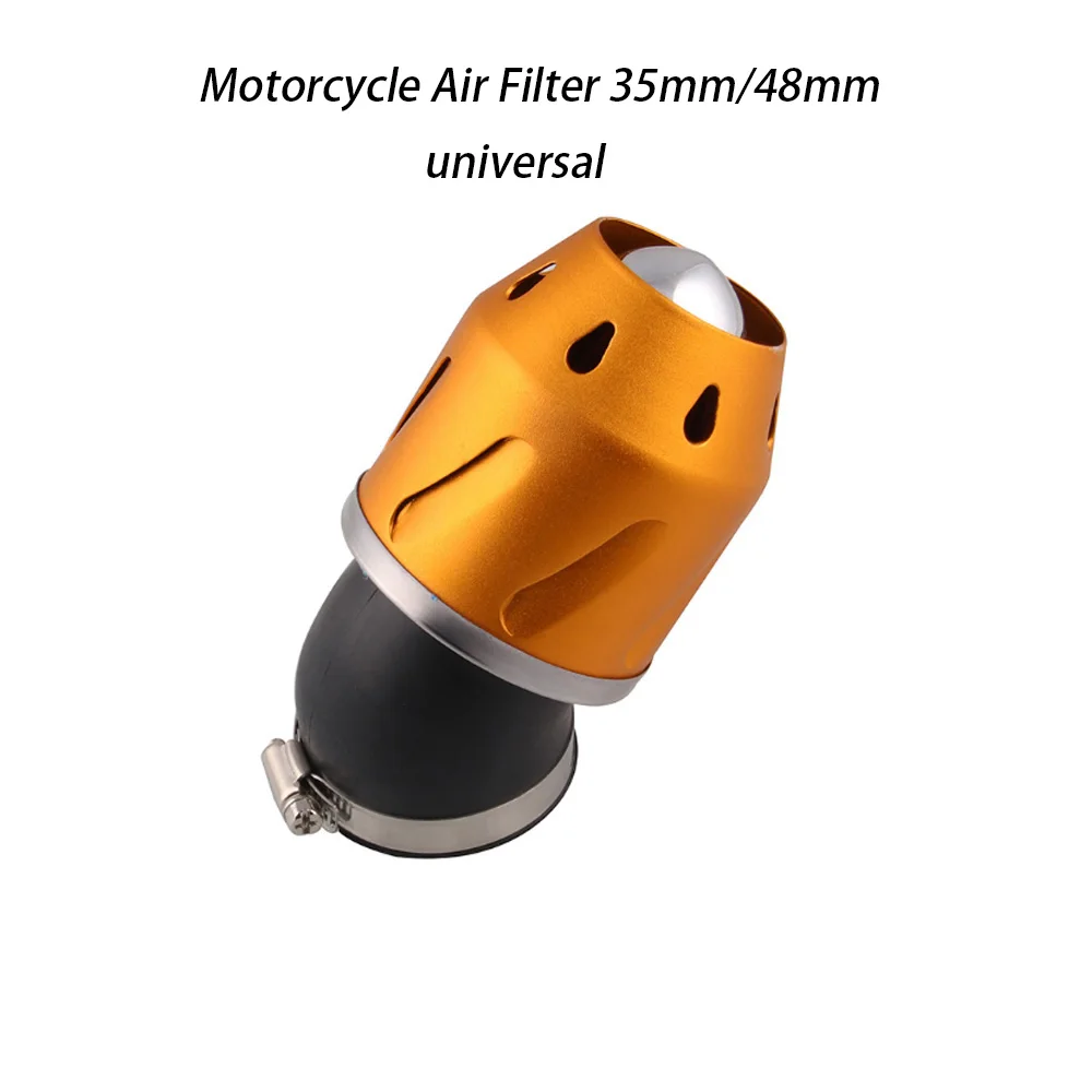 35mm/48mm Bullet Air Filter Cleaner Intake 50cc Motorcycle Scooter Dirt Pit ATV Bike Orange | Автомобили и мотоциклы