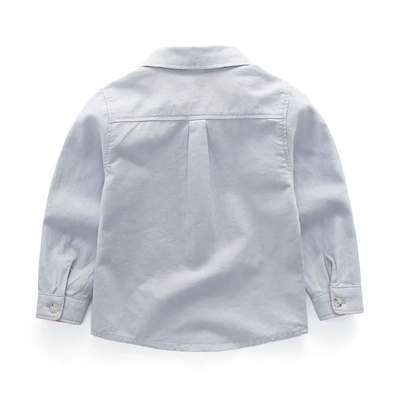 Детские рубашки для мальчиков и девочек осень 2019 с длинными рукавами модные