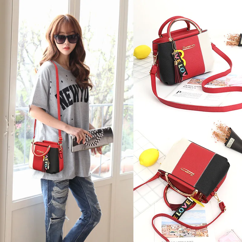 2018 Новый Для женщин сумки на ремне Искусственная кожа Мода плеча Crossbody лоскут 6