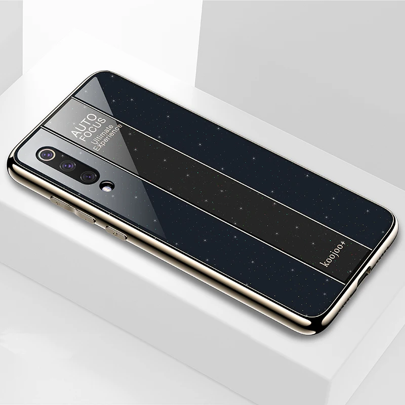 KaiNuEn coque, чехол, чехол, для Xiaomi mi 9 mi 9 9Se роскошный блестящий супер закаленное стекло для задней панели телефона 360 чехол s