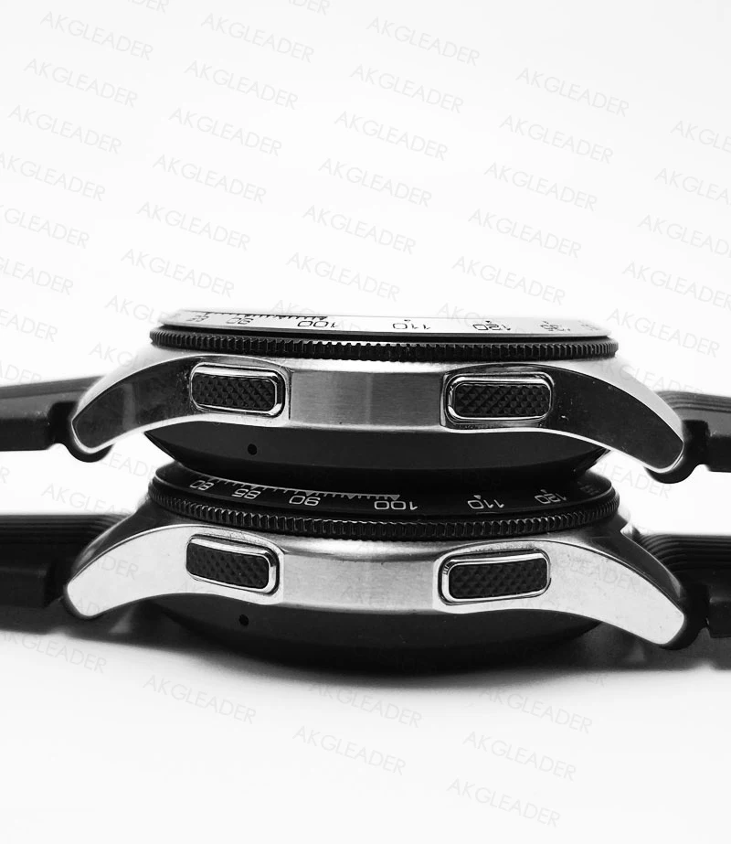 AKGLEADER Cover Ring For Samsung Galaxy Watch 46/42MM Watch Ring Adhesive Cover Anti Scratch Stainless Steel For Gear S3 22mm