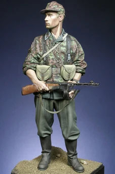 Масштаб 1/16 Неокрашенная фигурка из смолы 3rd Panzer-Division GK | Игрушки и хобби