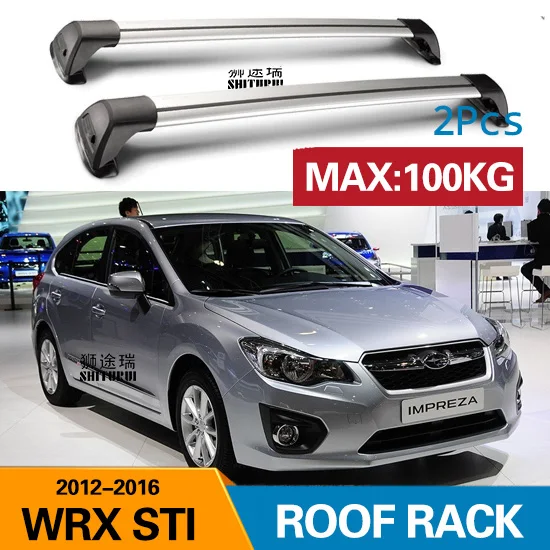 E SHITURUI для Субару WRX, 4-dr седан,- Serultra тихий грузовик крыша бар автомобиль специальный алюминиевый сплав замок ремня S4 STi Sp - Цвет: E