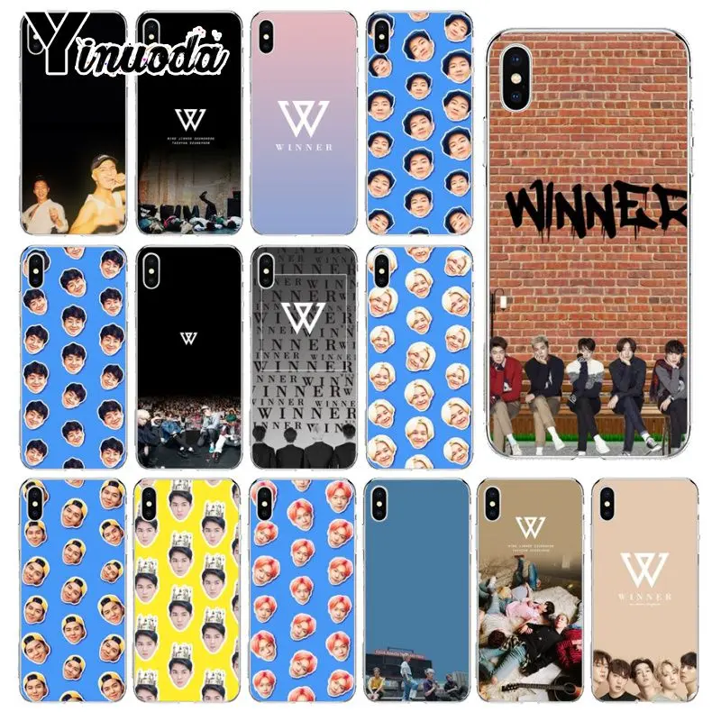 Yinuoda winner kpop band TPU Мягкий силиконовый чехол для телефона Apple iPhone 8 7 6 6S Plus X XS MAX 5 5S SE XR