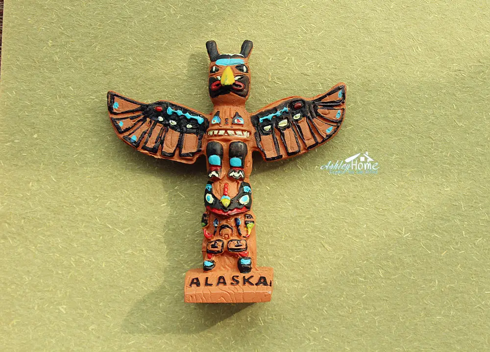 Totem Pole в Кетчикан Аляска США туристический сувенир 3D магнит на холодильник|3d fridge