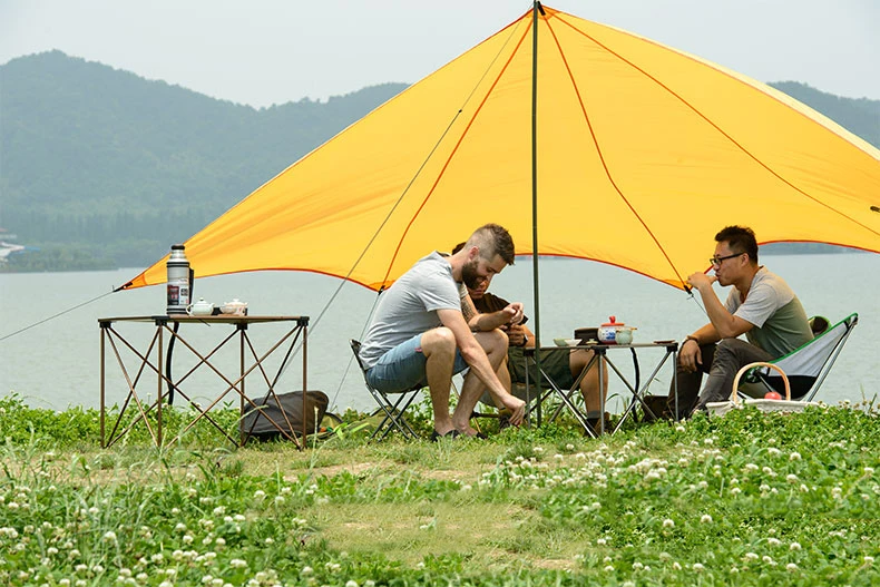 Портативный уличный походный раскладной стол из алюминиевого сплава NatureHike для чая