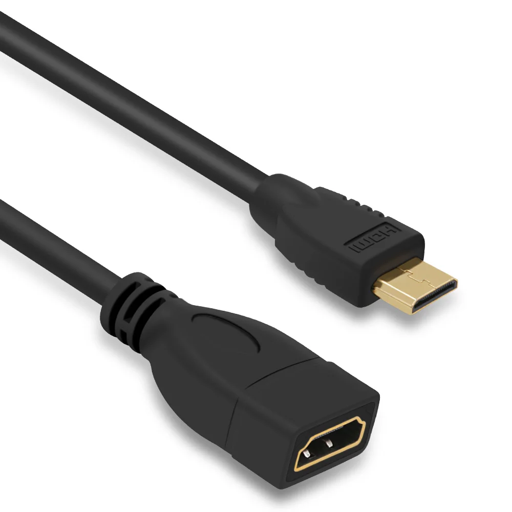 FSU Mini HDMI Мужской к HDMI Женский адаптер кабель конвертер 1080P