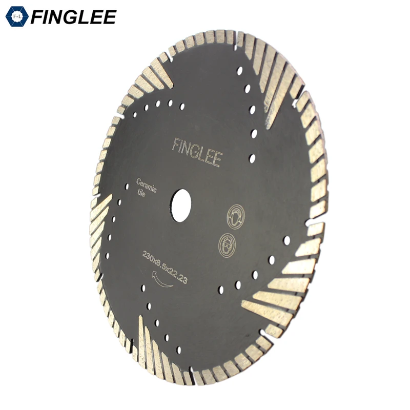 Алмазный режущий диск FINGLEE 230 мм/9 дюймов защитный для бетона мрамора гранита |