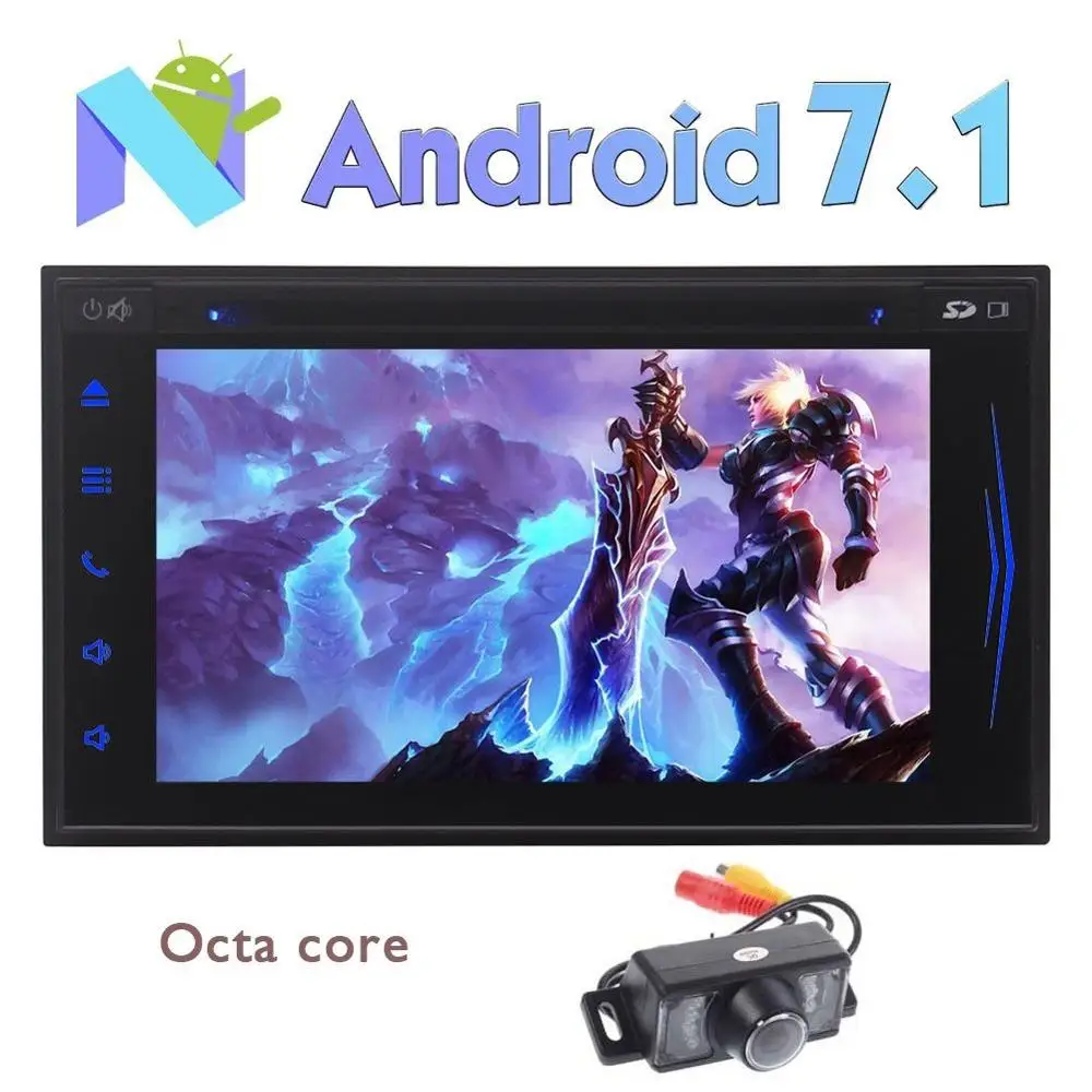 Задняя камера + Eincar 8 Core Android 7 1 автомобильный стерео двойной din Радио dvd плеер Bluetooth