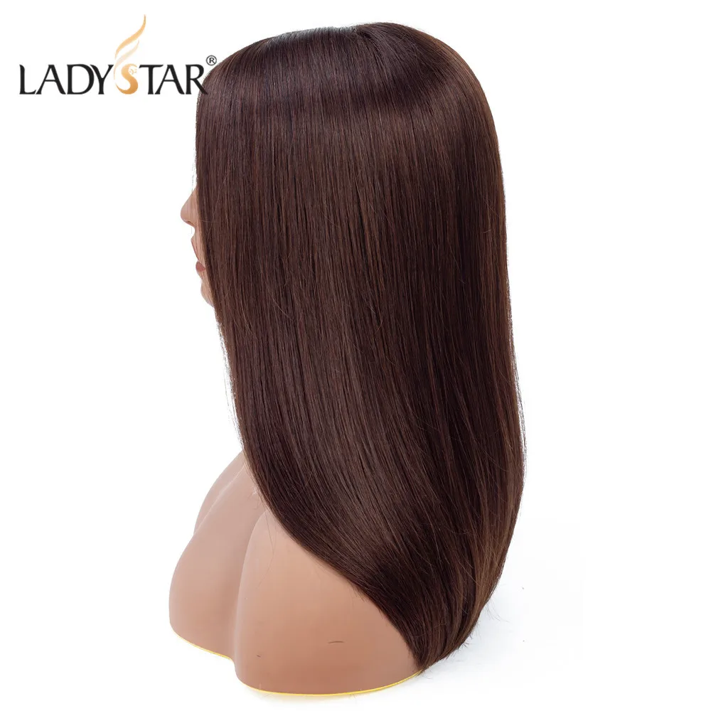 LADYSTAR афро кудрявый парик натуральные Т-образные кружевные человеческие волосы парики для черных женщин предварительно выщипанные 150 Плотность парики Remy