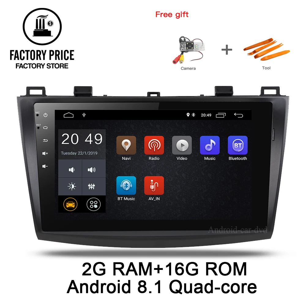 Android 8 1 4 Core DVD ips для MAZDA 3 2010 2011 2012 2013 2din автомобильный радио мультимедиа плеер gps