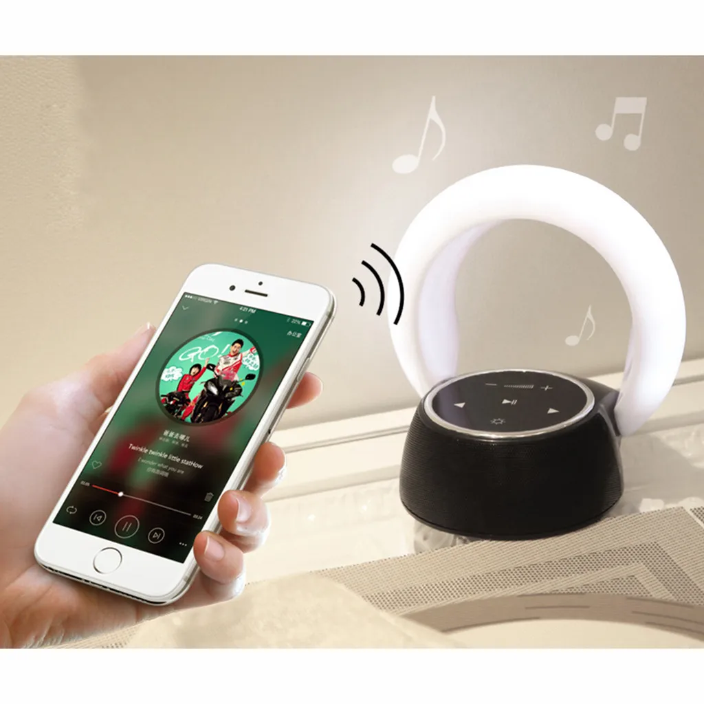 Горячая Мини Bluetooth динамик USB l Led свет беспроводной портативный музыкальный ящик