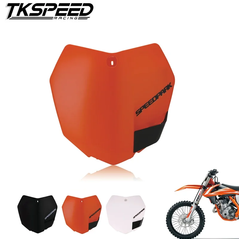 

Free Shipping Motorcycle Plastic Front Name Number Plate For KTM 2013-15 SX SXF XCF 125 250 350 450 Dirt Bike Motocross Enduro