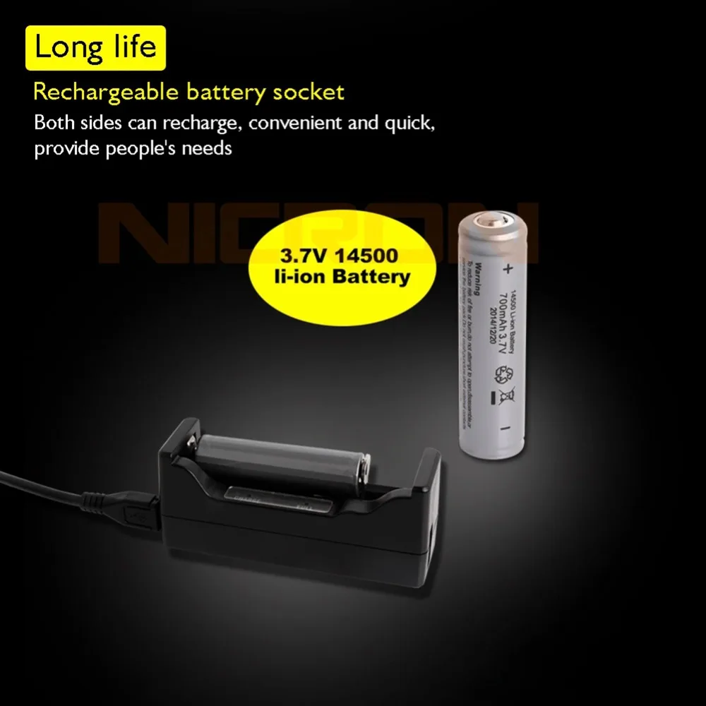 NICRON G30R 1 Вт Ультра яркий светодиодный фонарик высокой яркости мини Водонепроницаемый 3 режима 150 люмен масштабируемый светодиодный фонарь G30R
