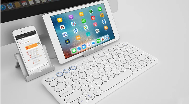 B.O.W многофункциональная bluetooth-клавиатура-Совместимость с Windows, Mac, Android, iPad, iPhone, Apple tv-простое переключение до 3 устройств