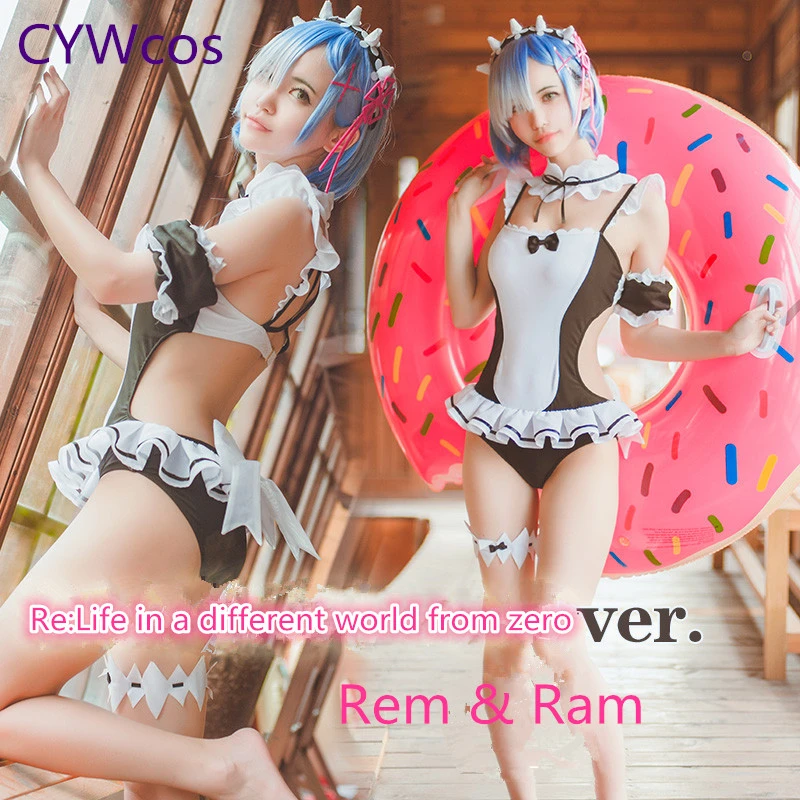 Женские Купальники с надписью Re:Life in a different world from zero Rem Ram Женский костюм для