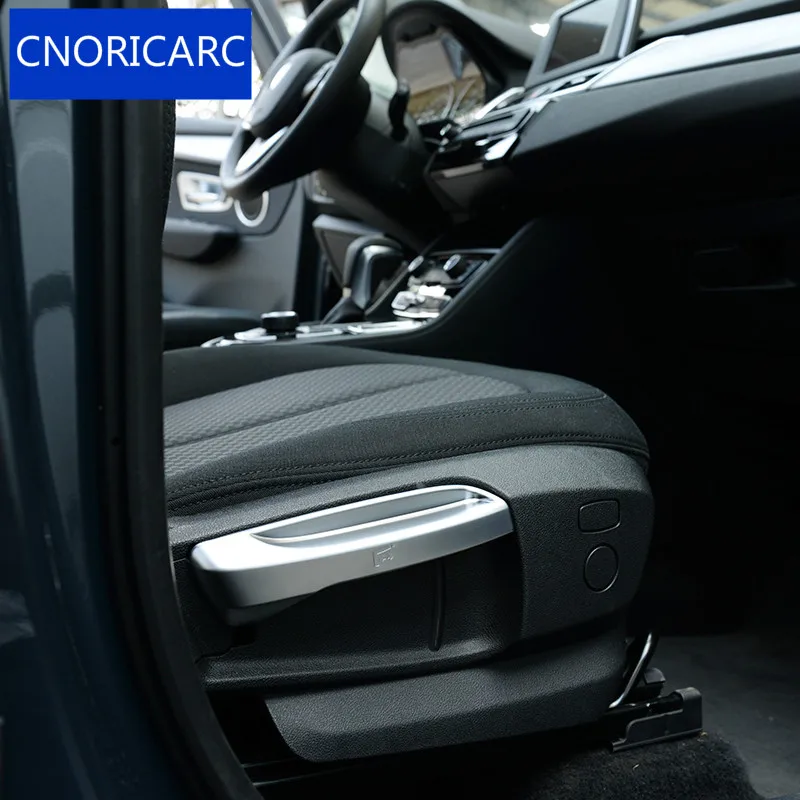 

CNORICARC 2pcs Chrome ABS Seat Backrest Adjustment Trim Strips for BMW 2 series Active Tourer 218i
