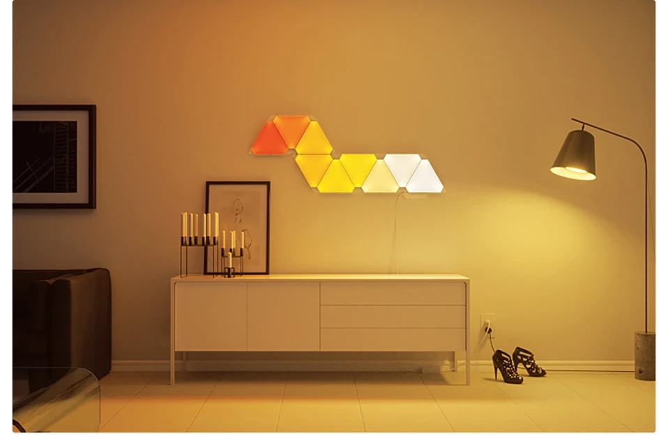Xiaomi Nanoleaf умный нечетный светильник полноцветная музыкальная работа с приложением Mijia для Apple Homekit Google Home настройка на заказ