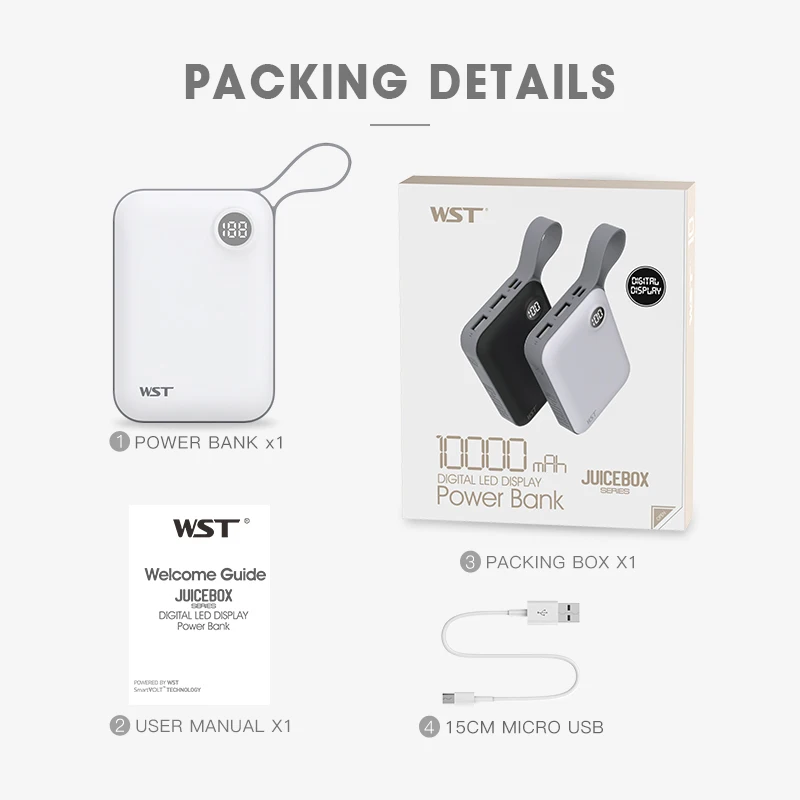 Портативное зарядное устройство с ЖК-дисплеем 10000 мАч | Мобильные телефоны и