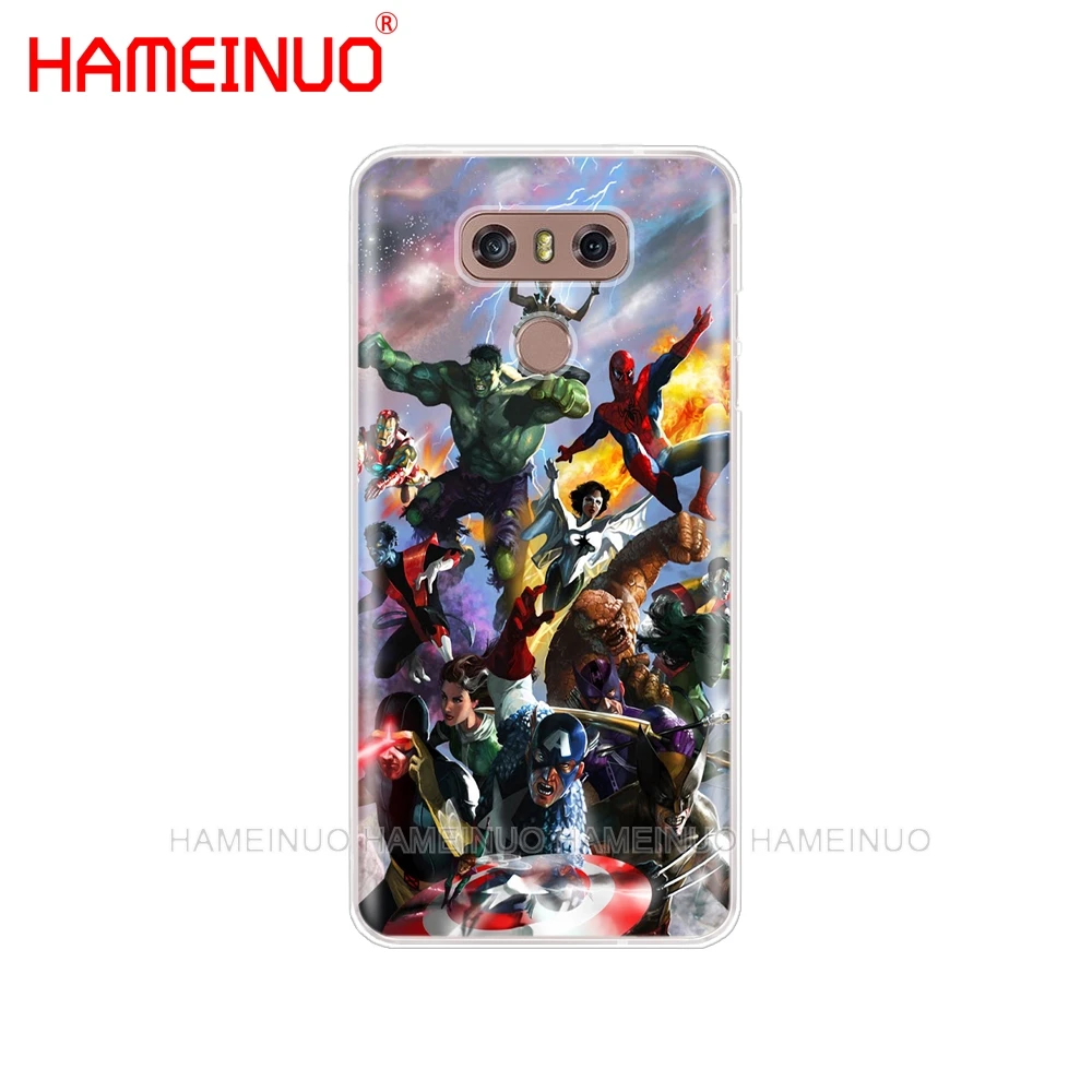 41470 HAMEINUO супергероев Marvel чехол для телефона для LG G7 Q6 G6 мини G5 K10 K4 K8 X POWER 2 V20 V30 - Цвет: 41470
