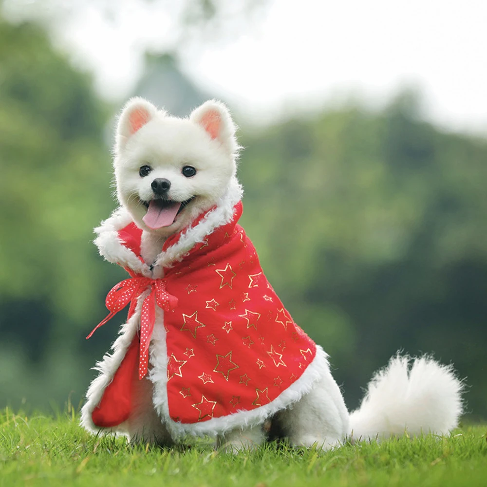 Рождественская Одежда для собак зимнее пальто на собаку питомца Костюмы