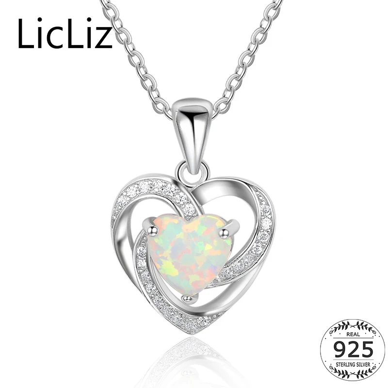 Женское ожерелье из серебра 925 пробы с фианитом|necklace women|opal drop necklacenecklace collar |