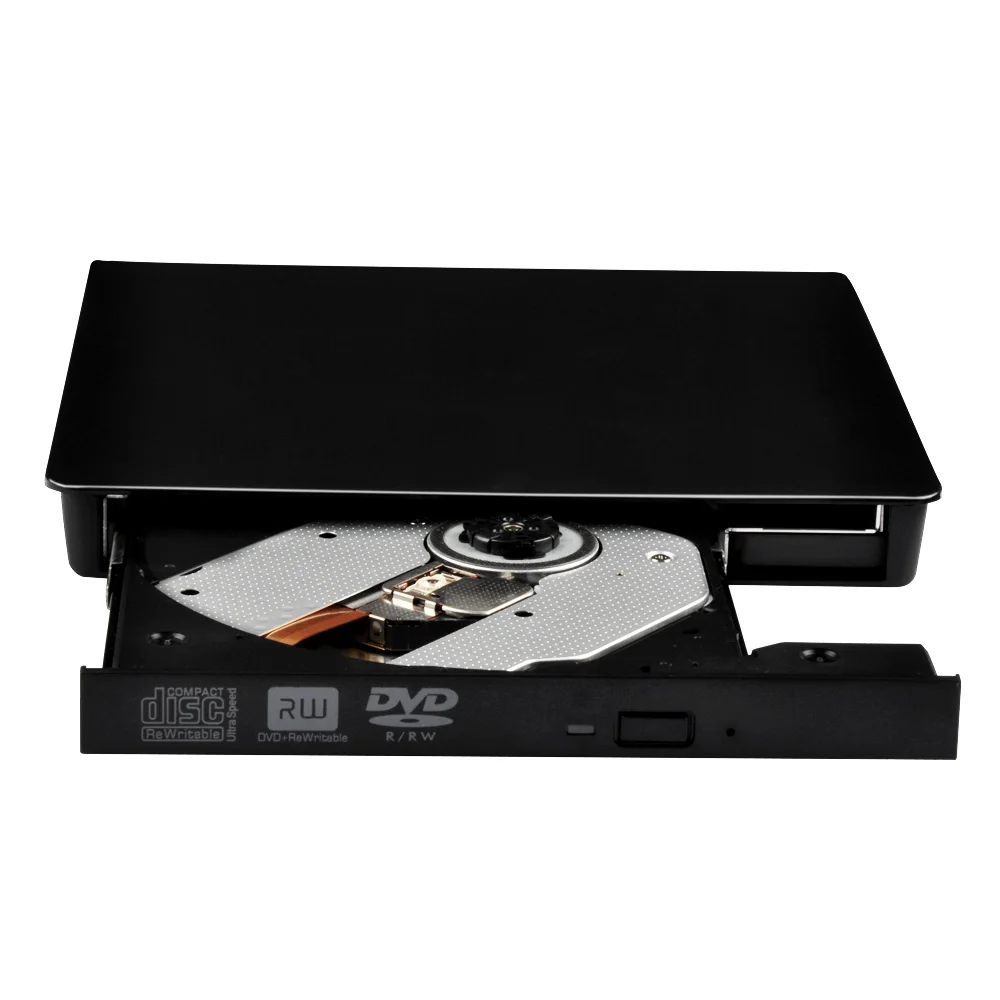 Deepfox 12 7 мм USB 2 0 портативный внешний DVD RW привод CD ГОРЕЛКА ROM писатель оптический