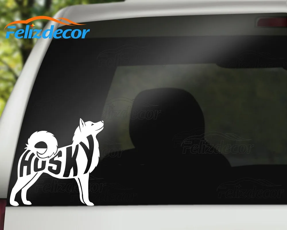 Хаски собака животные Знак Наклейка виниловая Автомобильная наклейка