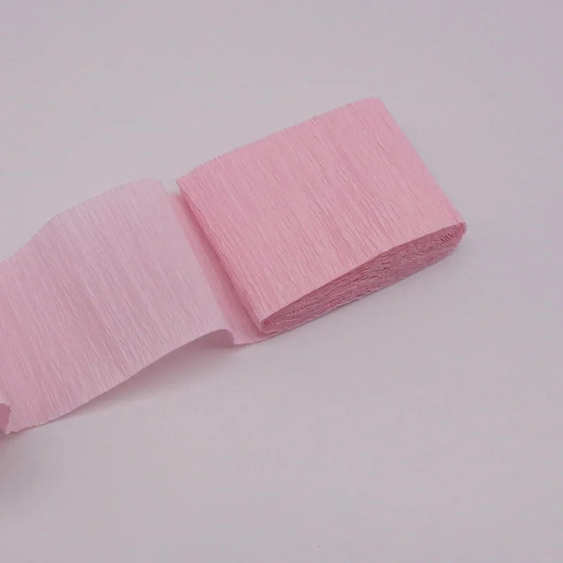 5 см* 250 см многоцветный рулон гофрированной бумаги DIY цветок вечерние для душа ребенка предметы для украшения дня рождения Crinkled гофрированной бумаги ремесло - Цвет: Light Pink