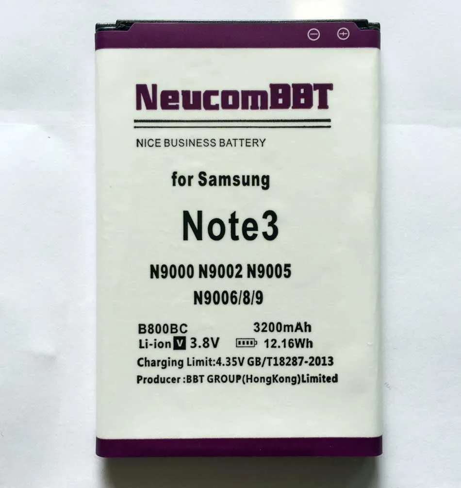 B800BE B800BU B800BC для Samsung GALAXY Note3 N9006 N9005 N900 N9009 N9008 N9002 NOTE 3 N9000 N900A N9008S/V 3200mAh NeucomBBT|note n9000|note