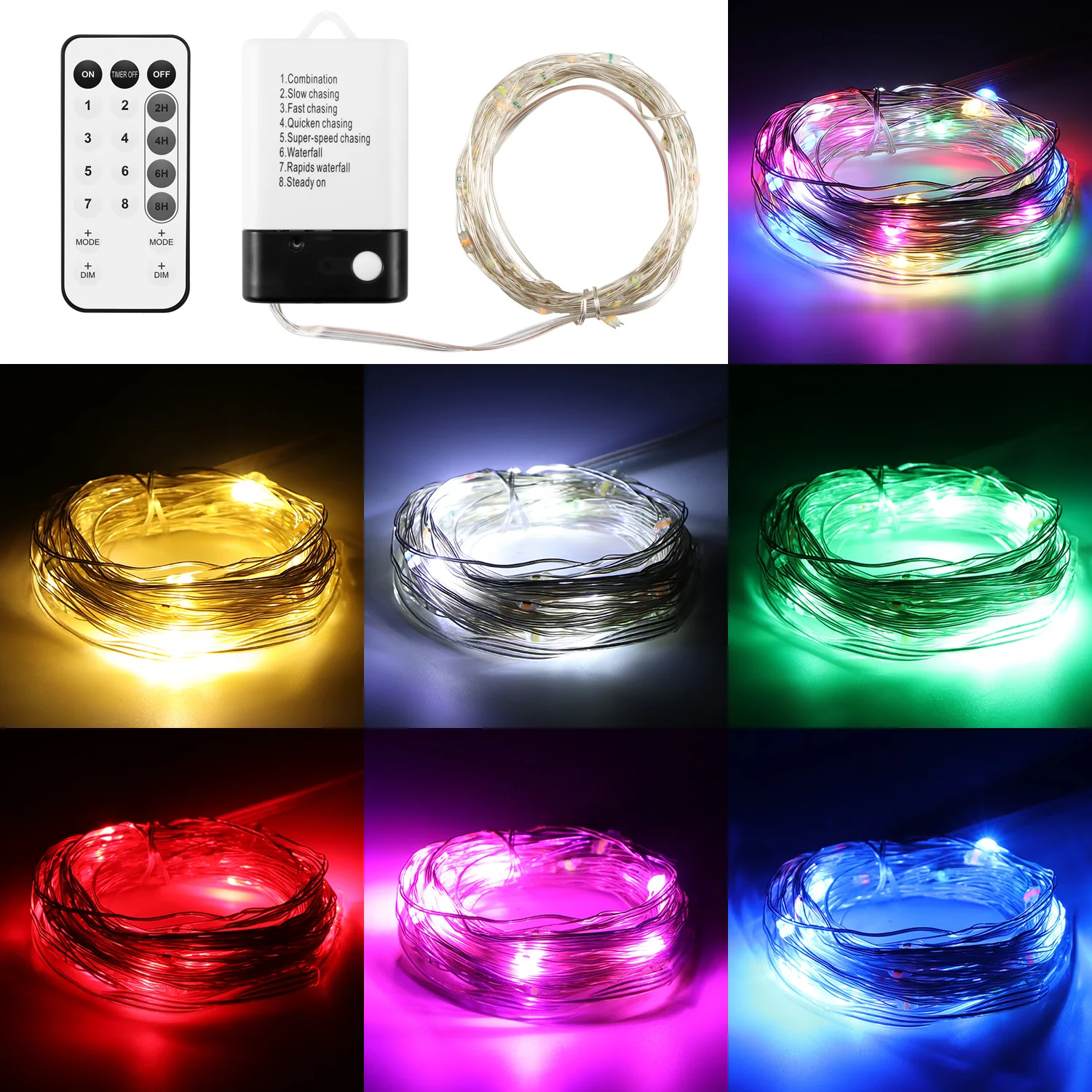 Светодио дный огни строки 5 м/9 м RGB USB powered Медный провод Рождественский фестиваль