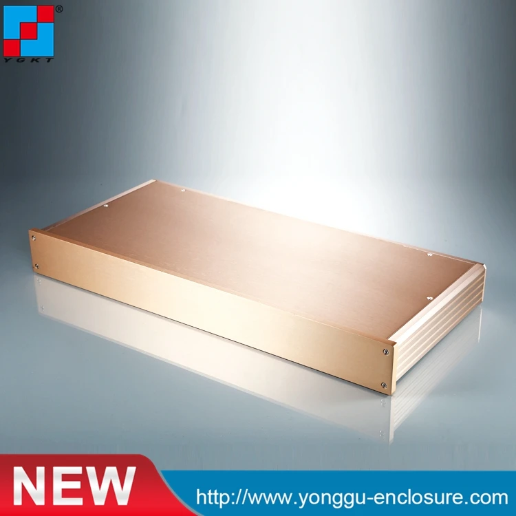 Черный компактный корпус 1U для усилителя звуковой мощности 19 дюймов стойка