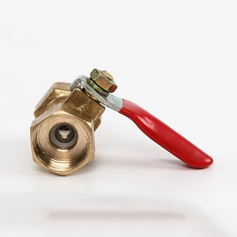 1/8 ''1/4'' 3/8 ''1/2'' внутренняя резьба шаровой клапан латунный соединитель Соединительный медный фитинг Соединительный адаптер латунный шаровой клапан