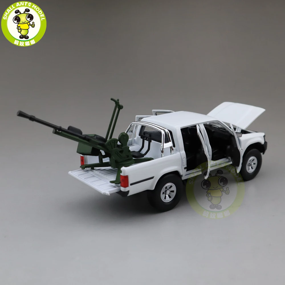 Грузовик пикап Jackiekim Hilux с пистолетом антибаком литая металлическая модель