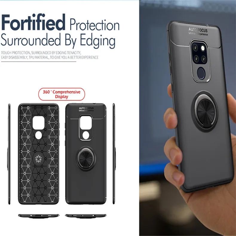 Для huawei mate 20 Pro чехол mate 20 Pro Бизнес с кольцом для пальцев магнетизм держатель телефона задняя крышка для huawei mate 20X Coque