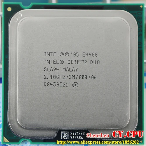 Процессор Intel Core 2 Duo E4600 (2 4 ГГц/2 Мб/800 ГГц) разъем 775 бесплатная доставка |