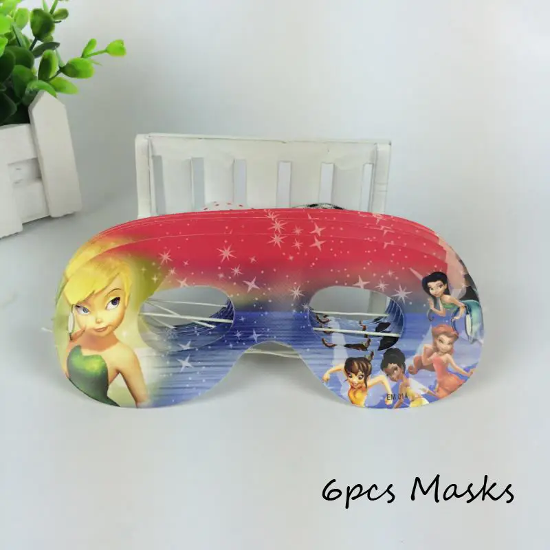 Omilut Tinkerbell вечерние одноразовые столовые приборы, набор милых летающих сказочных принадлежностей для вечеринки на день рождения, декор из мультфильма Tinkerbell Elf - Цвет: Белый
