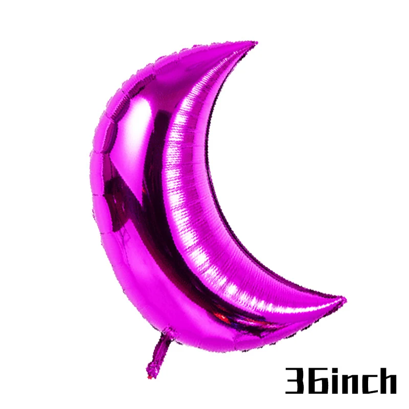 36inch Rose red Moon Joy-enlife воздушные шары для вечеринки на день рождения, воздушные шары из алюминиевой фольги, воздушные шары для детского душа, приспособления для декора вечеринки на день рождения - Цвет: 36inch Rose red Moon