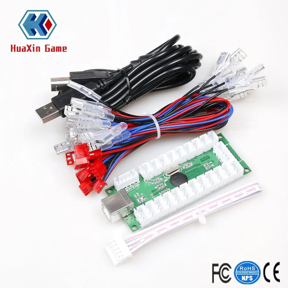 Аркады DIY Kit USB энкодера джойстик + хромирование светодиодный Кнопка с подсветкой 1