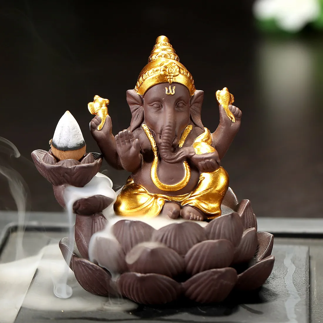 Индийская конусная кадильница Lord Ganesha офисный стол домашний декор чайный домик