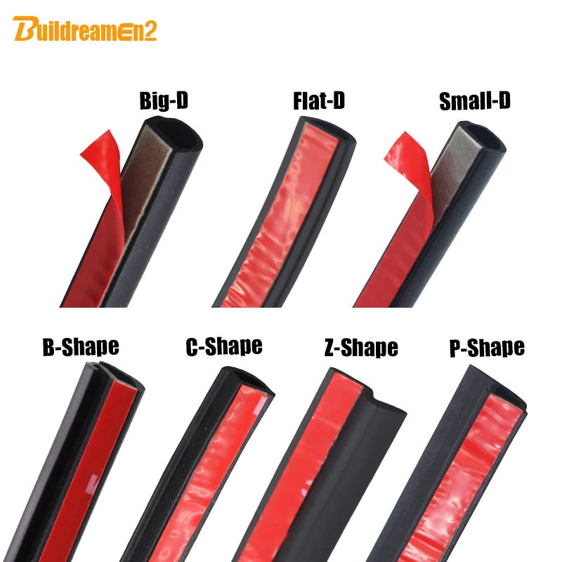 Buildreamen2 автомобильный Стайлинг двери багажника капота уплотнительная полоса для