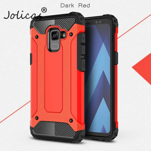 Red Задняя броня для samsung Galaxy A8 Plus A3 A5 A7 J5 J7 Prime S8 S9 Plus чехол грязеотталкивающий чехол для телефона s galie - Цвет: Red
