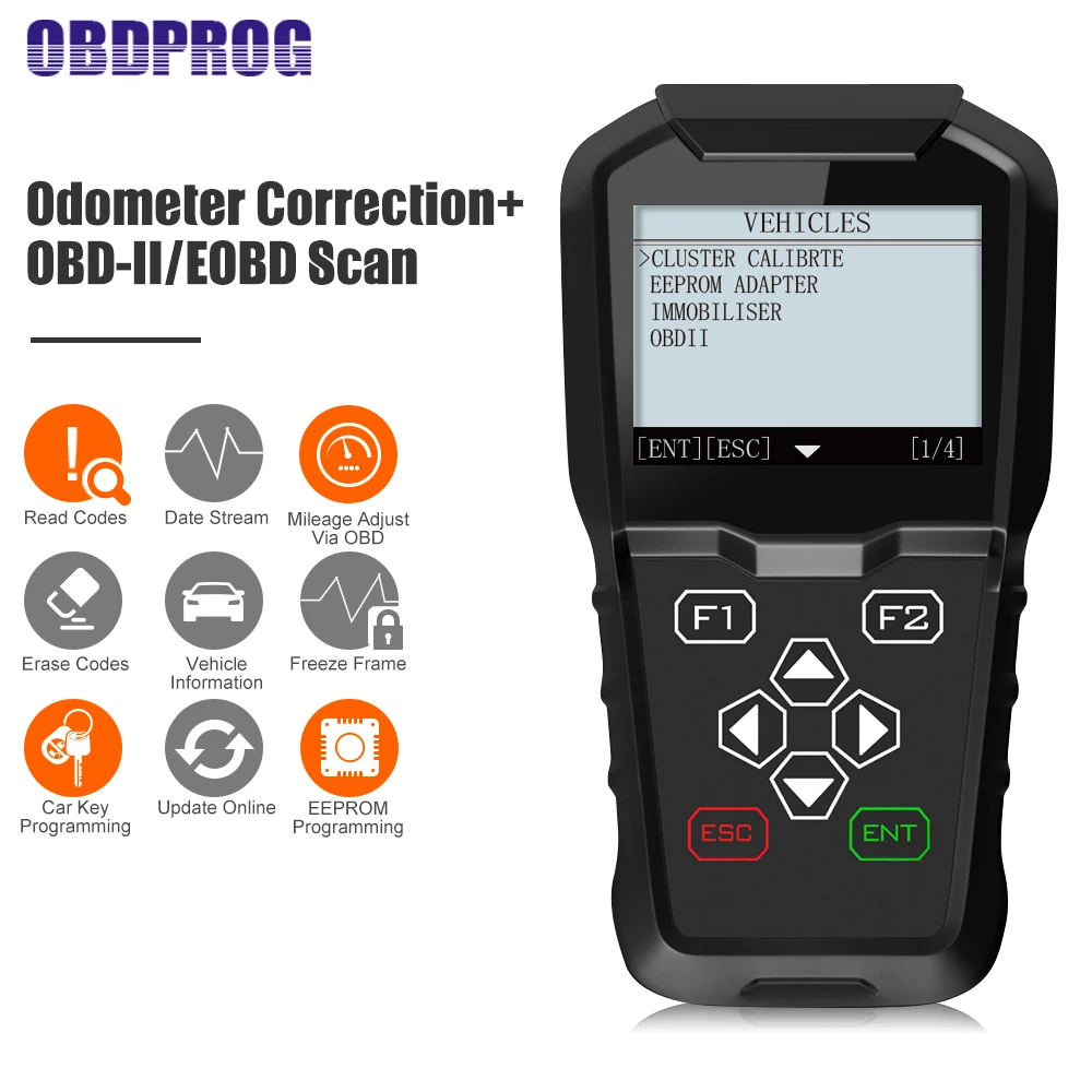 OBDPROG MT601 IMMO автоматический ключевой программист + регулировка одометра