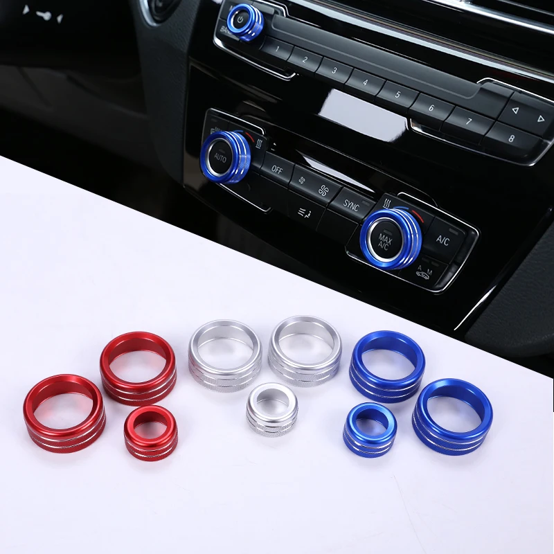 

Ручки для кондиционера 3 шт., алюминиевая аудиосистема Для BMW 1, 2, 3, 4 серии, F30, F34, F46, GT, X1, F47, F48, 13-17, автомобильные аксессуары