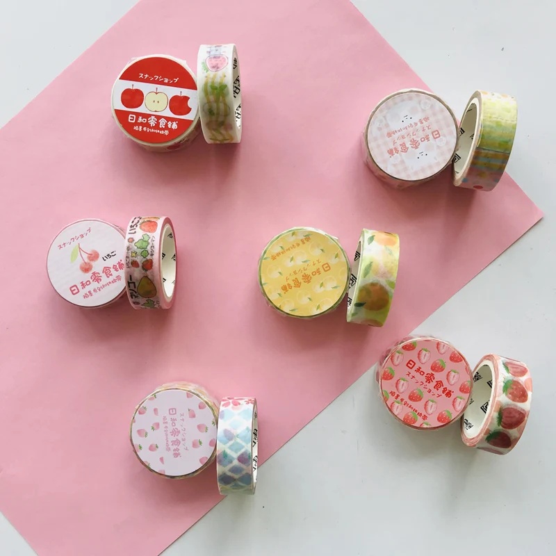 1 рулон Kawaii серия для пикника клубника оранжевый Сделай Сам декоративная
