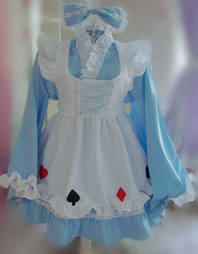 Оригинальный дизайн милое платье японской горничной для девочек кимоно Алиса в