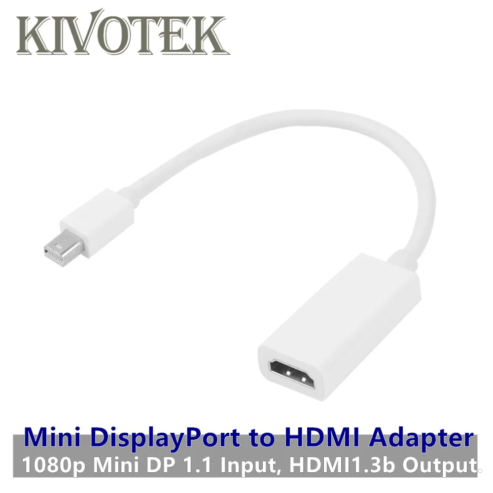 Мини дисплей порт дисплея DP штекер HDMI гнездо адаптер конвертер кабель 1080p для Apple