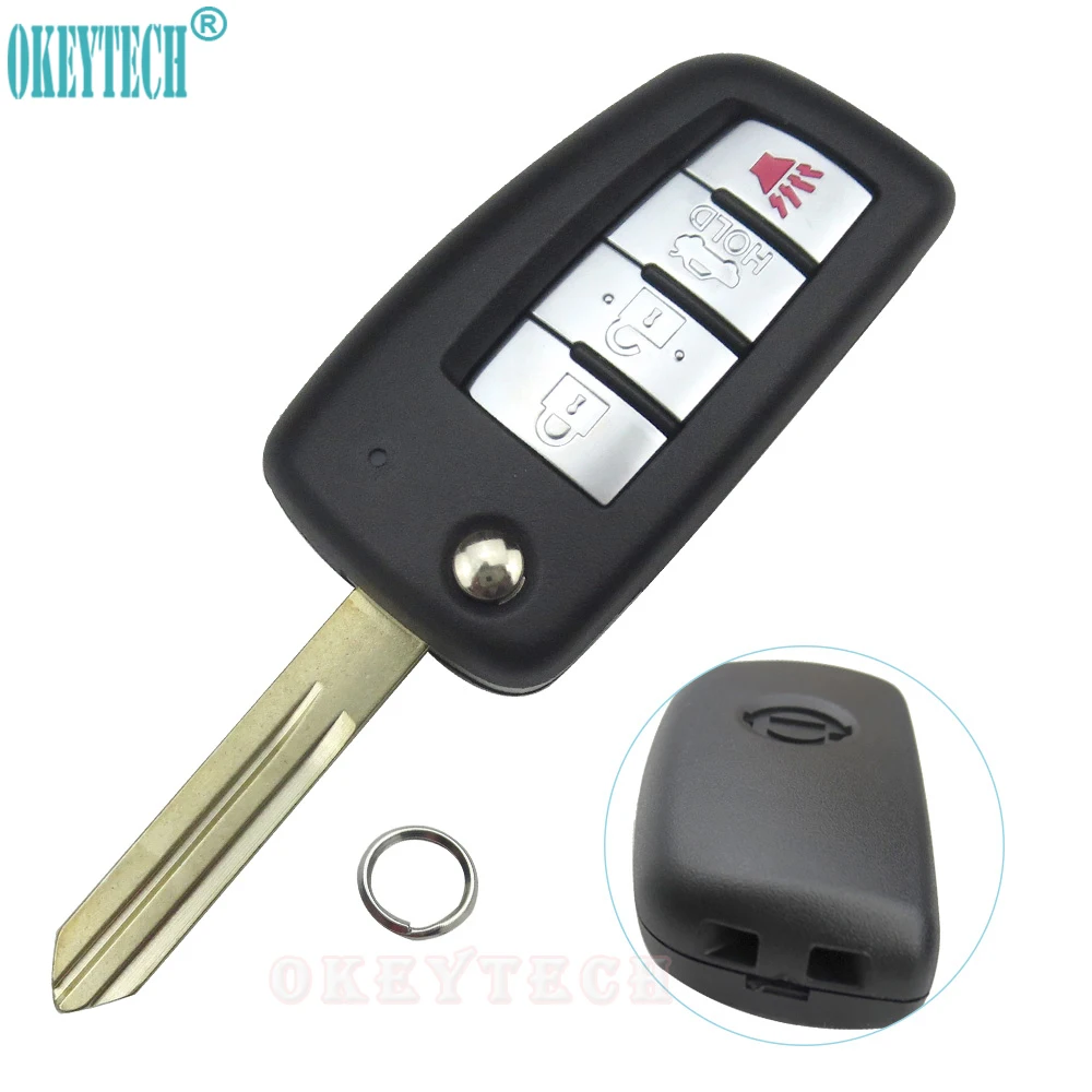 OkeyTech новый стиль 4 кнопки авто пульт дистанционного управления чехол брелок для