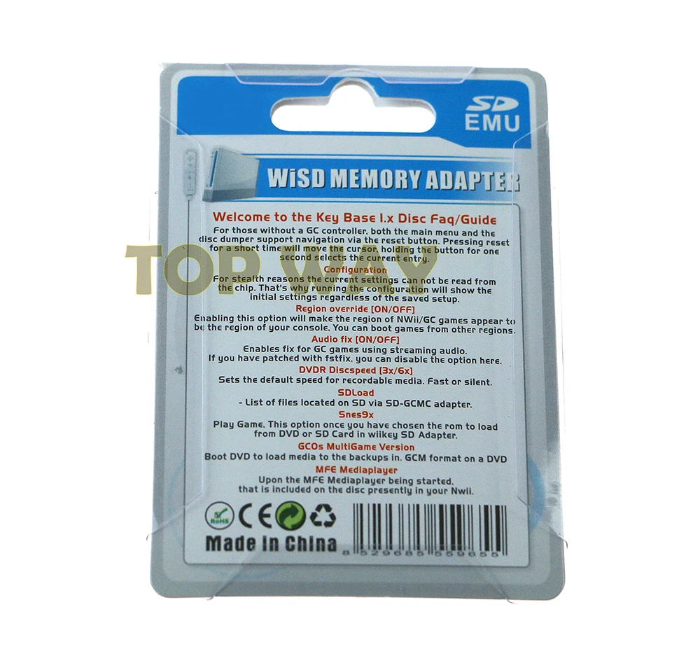 Адаптер для SD карты WISD устройство чтения карт памяти игровой консоли Wii GC GameCube 1