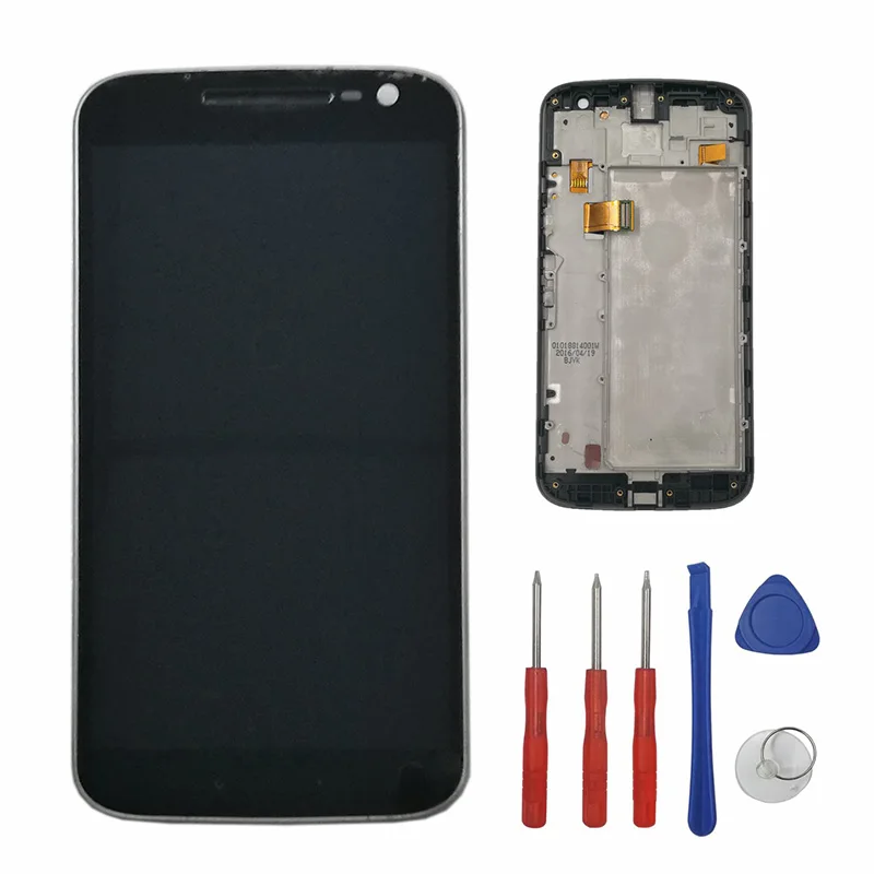 Для Motorola G4 Xt1622/XT1625/Xt1620 Xt1621 ЖК дисплей с сенсорным сенсором стекло дигитайзером